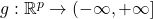 g :\mathbb R^p \to (-\infty, +\infty]