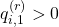 q_{i,1}^{(r)}>0