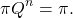 \[\pi Q^n=\pi.\]