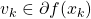 v_k \in \partial f(x_k)