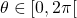 \theta \in [0,2\pi[