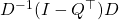 D^{-1}(I-Q^{\top})D