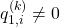 q_{1,i}^{(k)}\neq 0