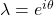 \lambda = e^{i \theta}