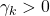 \gamma_k>0